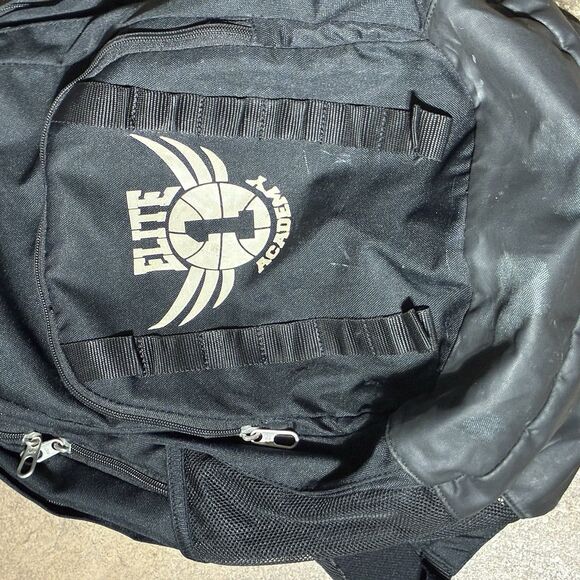 Nike Elite Academy Basketball Backpack Black Athletic Training Gym Bag - Picture 2 of 5